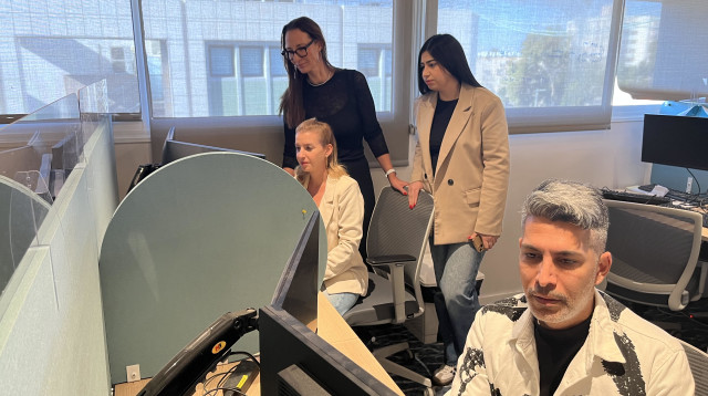 מוקד שירות מטה חרבות ברזל (צילום: שטראוס מים)