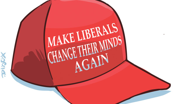 טראמפ – התכונן. בקרוב יכנו אותך הליברלים בישראל "טראמפוש" (צילום: איור איציק סמוכה)