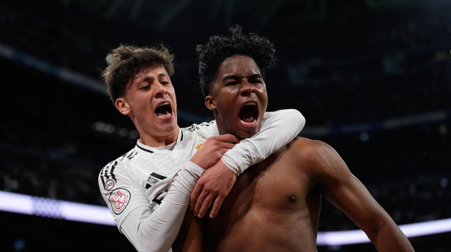 שחקני ריאל מדריד אנדריק, ארדה גולר (צילום: GettyImages, Oscar J. Barroso/Anadolu)