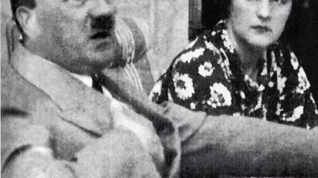 אדולף היטלר והמאהבת יוניטי מיטפורד (צילום: צילום מסך dailymail)