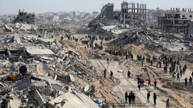 הרס בעזה (צילום: REUTERS/Dawoud Abu Alkas)