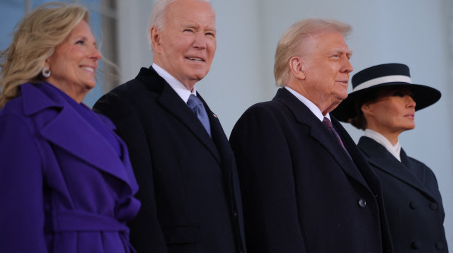 דונלד טראמפ, ג'ו ביידן (צילום: REUTERS/Carlos Barria)