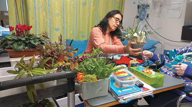 הגינון הטיפולי במחלקה לשיקום נשימתי בבי''ח רעות תל אביב  (צילום: בית החולים השיקומי רעות ת"א)