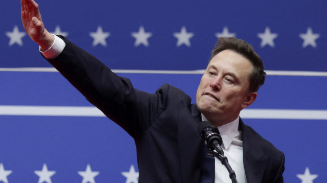 אילון מאסק בטקס ההשבעה (צילום: רויטרס)