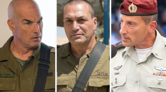 אמיר ברעם, אייל זמיר, אורי גורדין (צילום: דובר צה"ל)