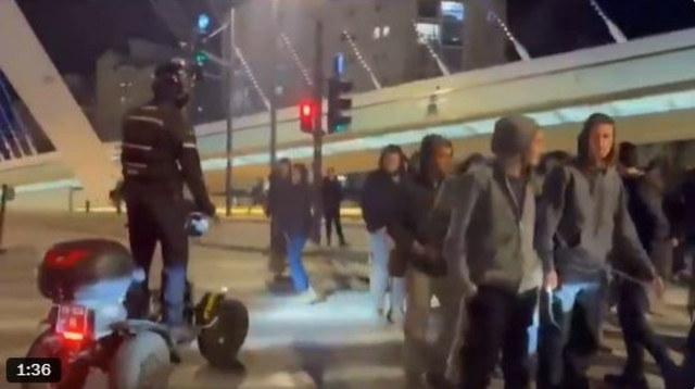 זירת הפרעות בירושלים (צילום: רשתות חברתיות, שימוש לפי סעיף 27 א')