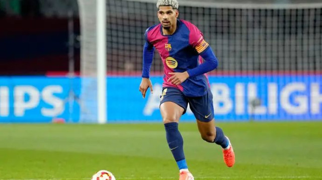 בליגה ברצלונה מגמגמת, בליגת האלופות הדברים עובדים יותר טוב בינתיים. אראוחו (צילום: GettyImages, Soccrates Images)