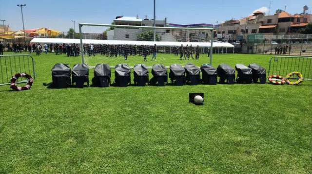 המגרש שניזוק באסון (צילום: שלומי גבאי)