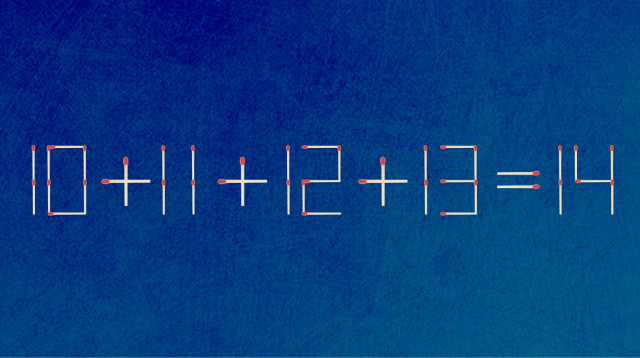 האם תצליחו לפתור את המשוואה באמצעות הזזת גפרור אחד בלבד? (צילום: מערכת מעריב)