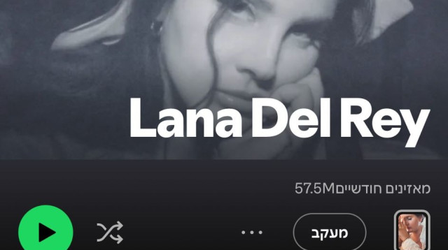 לנה דל ריי, הופעה בתל אביב (צילום: צילום מסך ספוטיפיי)