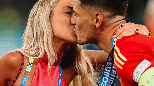 אלברו מוראטה ואשתו אליס קמפלו (צילום: אינסטגרם)