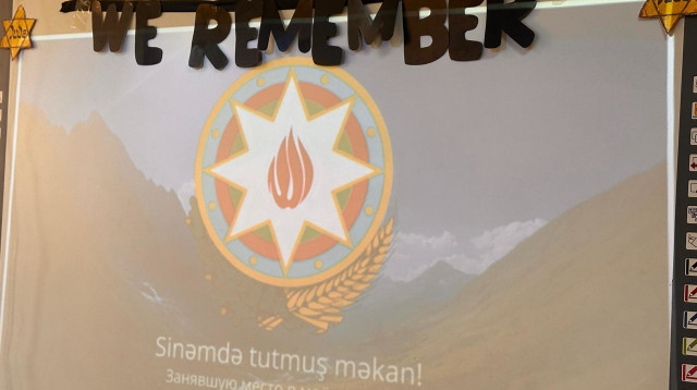 ציון יום השואה באזרבייג'ן (צילום: באדיבות הקהילה היהודית באקו)