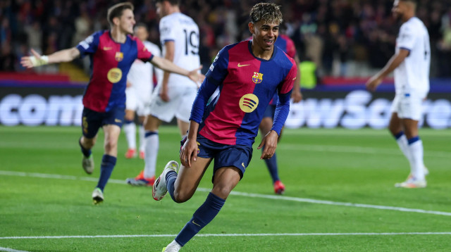 שחקן ברצלונה לאמין ימאל (צילום: GettyImages, Thomas COEX / AFP)