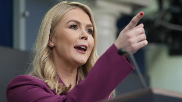 דוברת הבית הלבן, קרוליין לוויט (צילום: AP Photos/ Ben Curtisa)