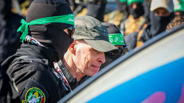 קית' סיגל בעת שחרורו מהשבי (צילום: עלי חסן, פלאש 90)