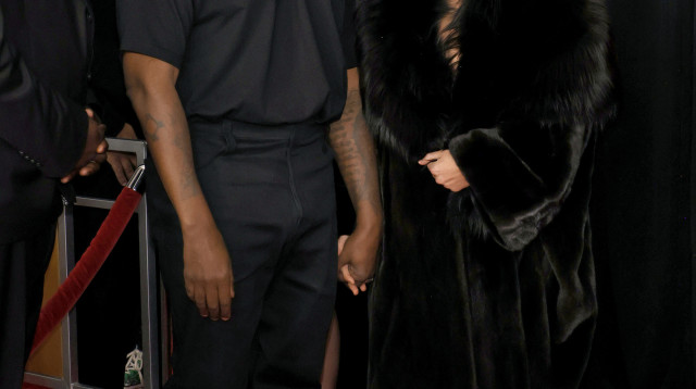 ביאנקה סנסורי וקניה וסט (צילום: Frazer Harrison/Getty images)