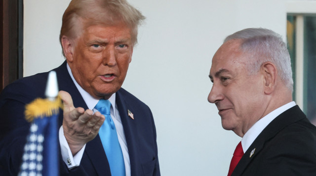 טראמפ ונתניהו בבית הלבן (צילום: רויטרס)