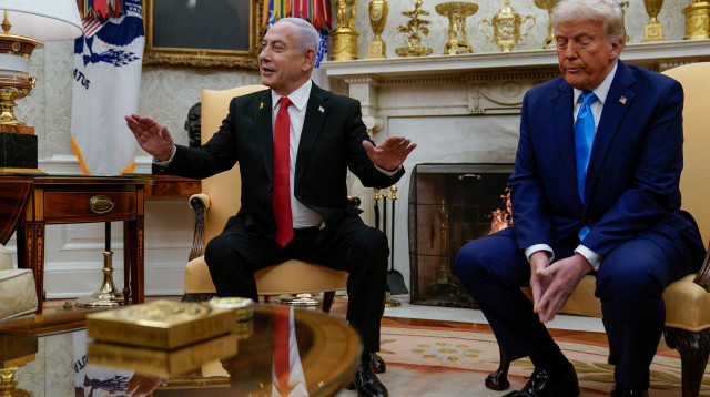 דונלד טראמפ ובנימין נתניהו בבית הלבן (צילום: רויטרס)