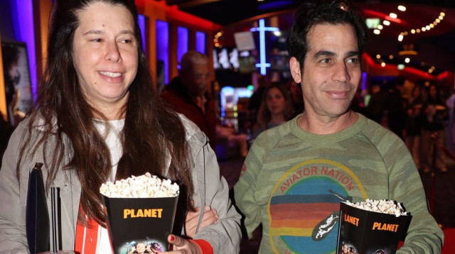 אביב גפן ואשתו שרון (צילום: אור גפן)