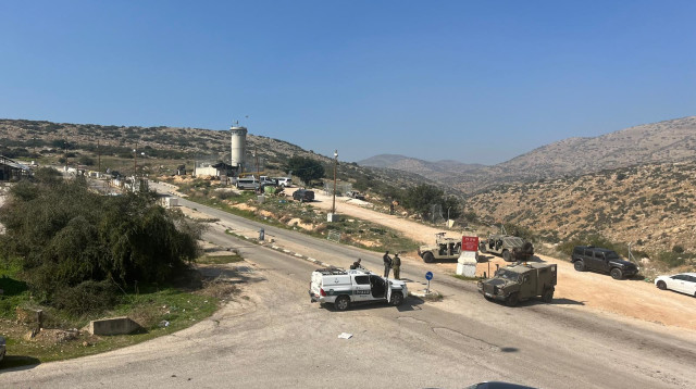 זירת הפיגוע בבקעה  (צילום: אבי אשכנזי)