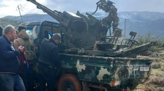 עימותים בין מליציות של חיזבאללה לצבא סוריה (צילום: צילום מסך טוויטר)