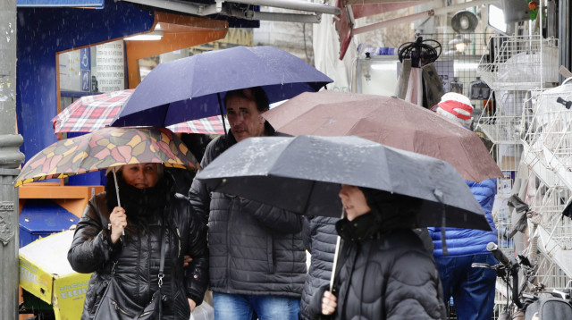 מזג אוויר גשום בירושלים (צילום: מרק ישראל סלם)