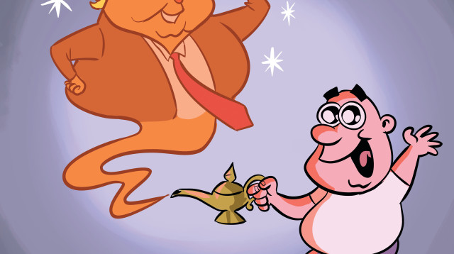 האבא של כולנו - דונלד טראמפ (צילום: איור: איציק סמוכה)