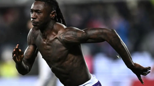 מואיז קן שחקן פיורנטינה חוגג (צילום: GettyImages)