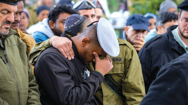 הלווייתו של רס״ל (במיל') אנדועלם קבדה (צילום: לירון מולדובן, פלאש 90)