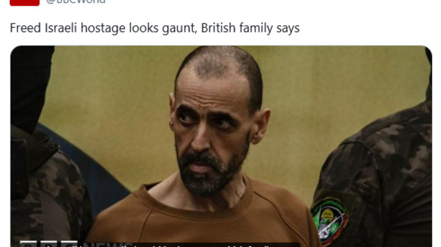 הציוץ של ה-BBC (צילום: צילום מסך)