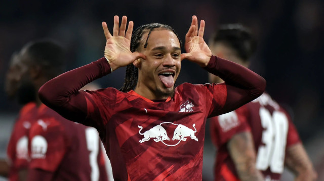 צ'אבי סימונס שחקן ר.ב. לייפציג חוגג שער (צילום: GettyImages, Maja Hitij)