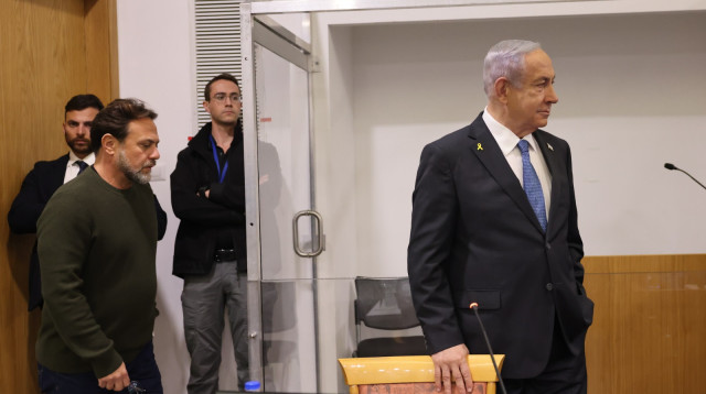 מחוזי תל אביב, משפט נתניהו (צילום: תומר אפלבאום)