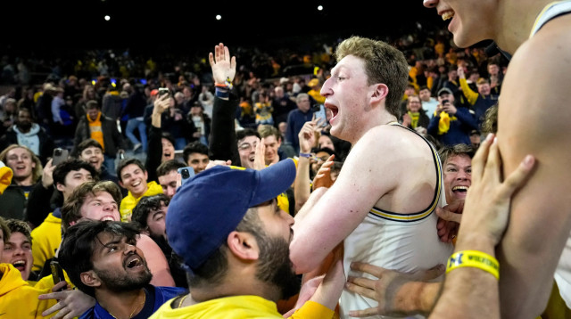 שחקן מכללת מישיגן, דני וולף (צילום: GettyImages, Nic Antaya)