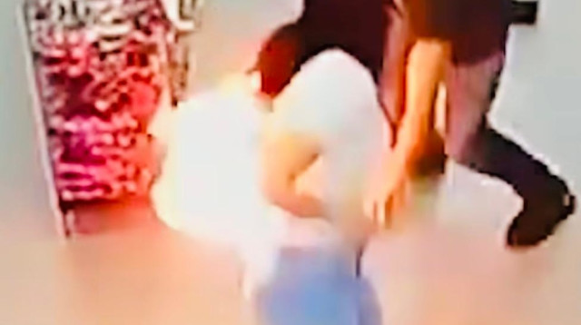 פיצוץ הטלפון הנייד בכיסה של האישה בברזיל (צילום: רשתות חברתיות, שימוש לפי סעיף 27 א')