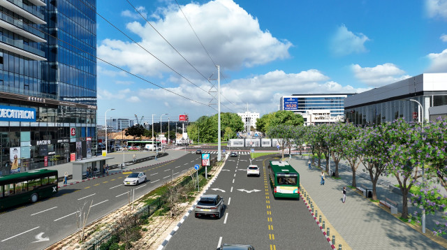 הדמיית נת"צ רבין בפ"ת (צילום: סטודיו עדי בואנו ארקפקט)