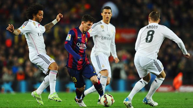 ליאו מסי באחד ממפגשי הקלאסיקו (צילום: David Ramos)