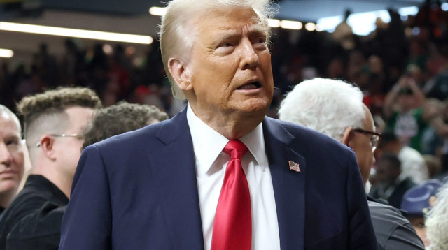 נשיא ארצות הברית דונלד טראמפ בסופרבול (צילום: GettyImages, Kevin Mazur)