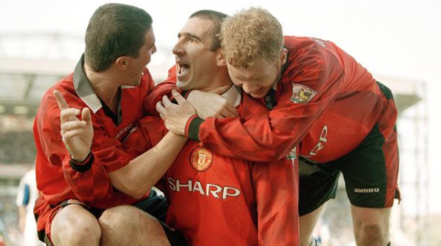 אריק קאנטונה רוי קין פול סקולס (צילום: Professional Sport)