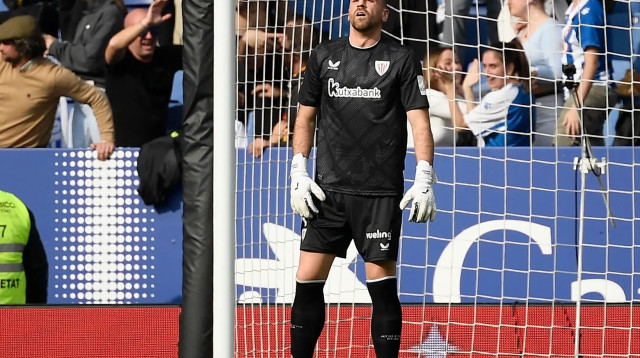 אונאי סימון שוער אתלטיק בילבאו מאוכזב (צילום: GettyImages, JOSEP LAGO/AFP)