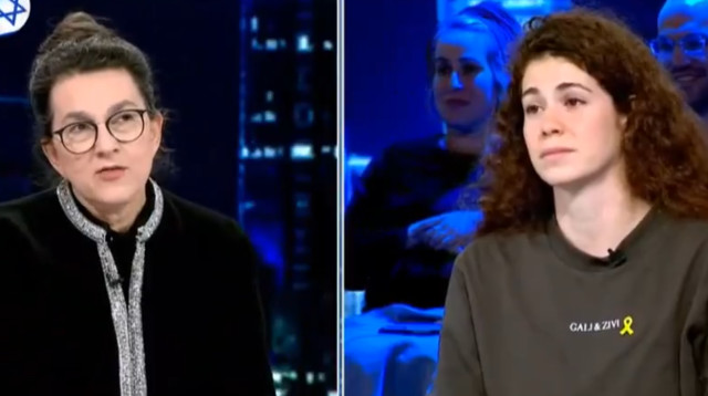 שיר סיגל ועירית לינור בערוץ 14 (צילום: צילום מסך ערוץ 14)