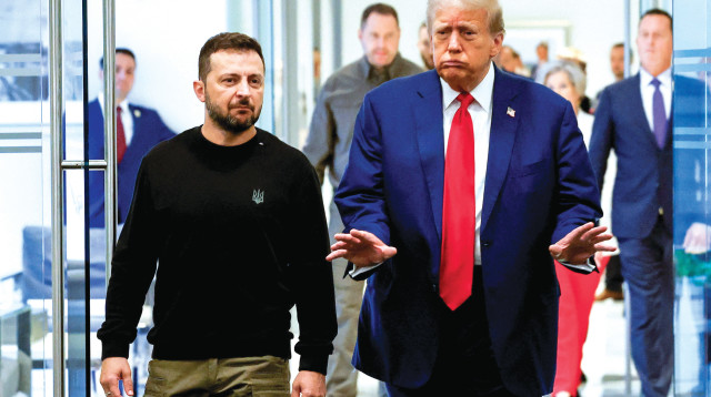 דונלד טראמפ, ולדימיר זלנסקי (צילום: רויטרס)
