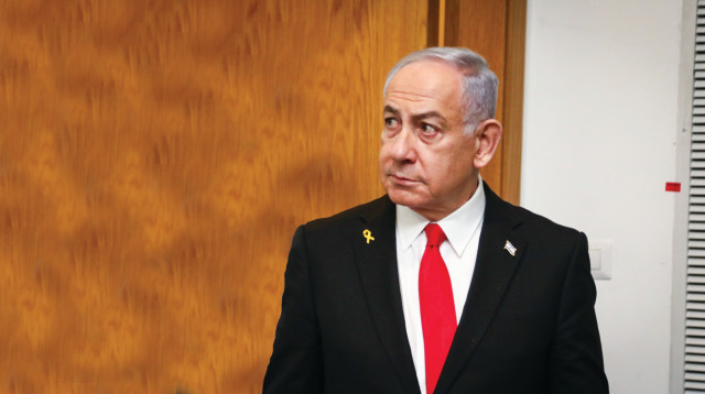 נתניהו בבית המשפט המחוזי בת"א (צילום: פול גדעון מרקוביץ)