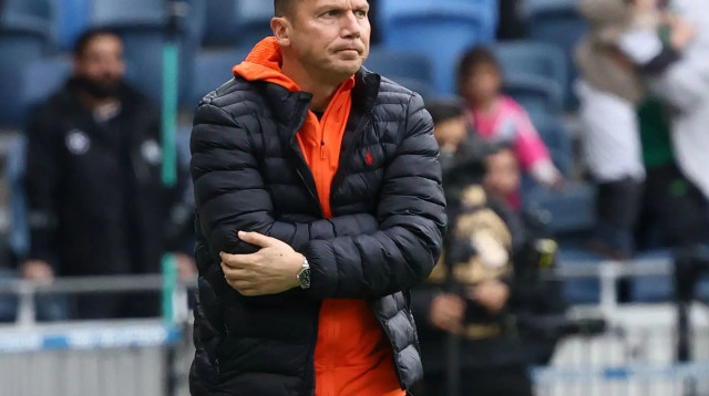 ברק בכר מאמן מכבי חיפה (צילום: דני מרון)