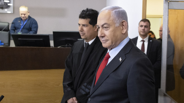 עדות נתניהו בבית המשפט המחוזי בתל אביב (צילום: מוטי מילרוד, פול)