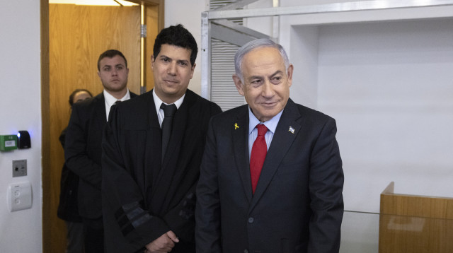 עדות נתניהו בבית המשפט המחוזי בתל אביב (צילום: מוטי מילרוד, פול)