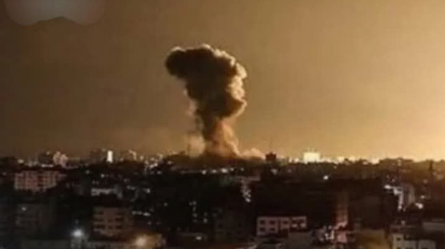 תקיפות בדרום סוריה (צילום: רשתות חברתיות)