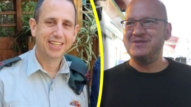 חיים לוינסון, יוסי שריאל (צילום: אמיר מאירי)