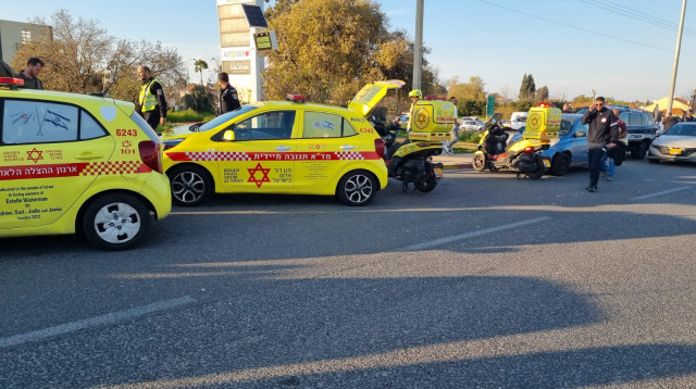 פיגוע בצומת כרכור (צילום: TPS)