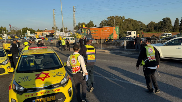 פיגוע בצומת כרכור (צילום: תיעוד מבצעי מד"א)