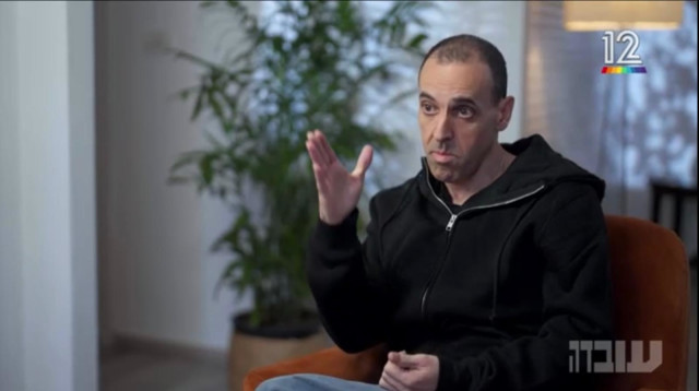 אלי שרעבי בראיון ל"עובדה" (צילום: צילום מסך קשת 12)